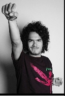 Playera porter para hombre. Atemahawke. Negro con Café Playera porter para hombre. Atemahawke. Negro con Café